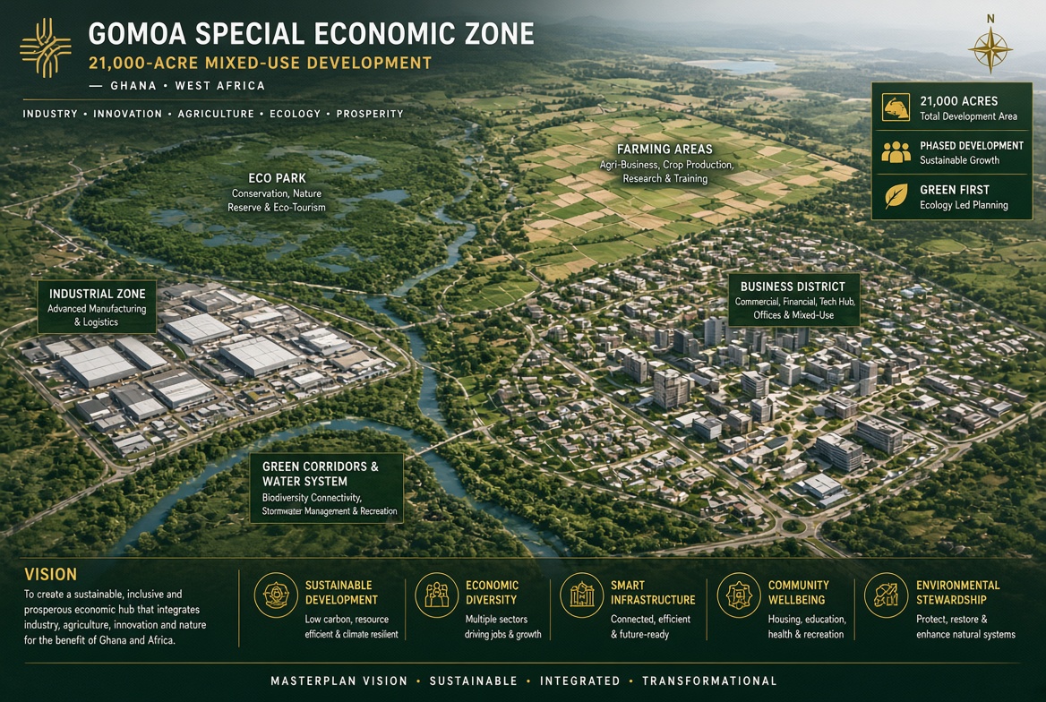 Gomoa Special Economic Zone aerial overview